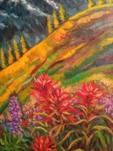 Load image into Gallery viewer, Original Oil Painting,Spring at Rocky Mountain , 48&quot;x24&quot;, 1902131, free shipping
