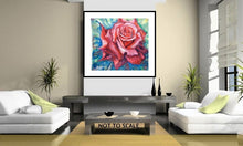 Load image into Gallery viewer, Original Water Color Painting, Large Size 22&quot;x22&quot;, Red Rose, Unframed, 150216
